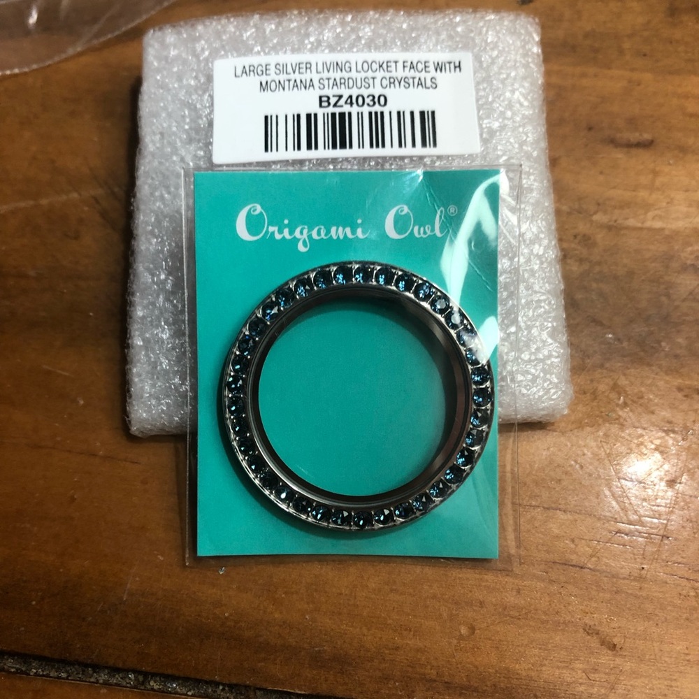 Large Locket Face Blue